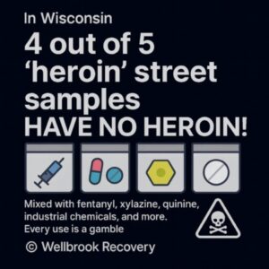 4 out of 5 'heroin' street samples HAVE NO HEROIN!