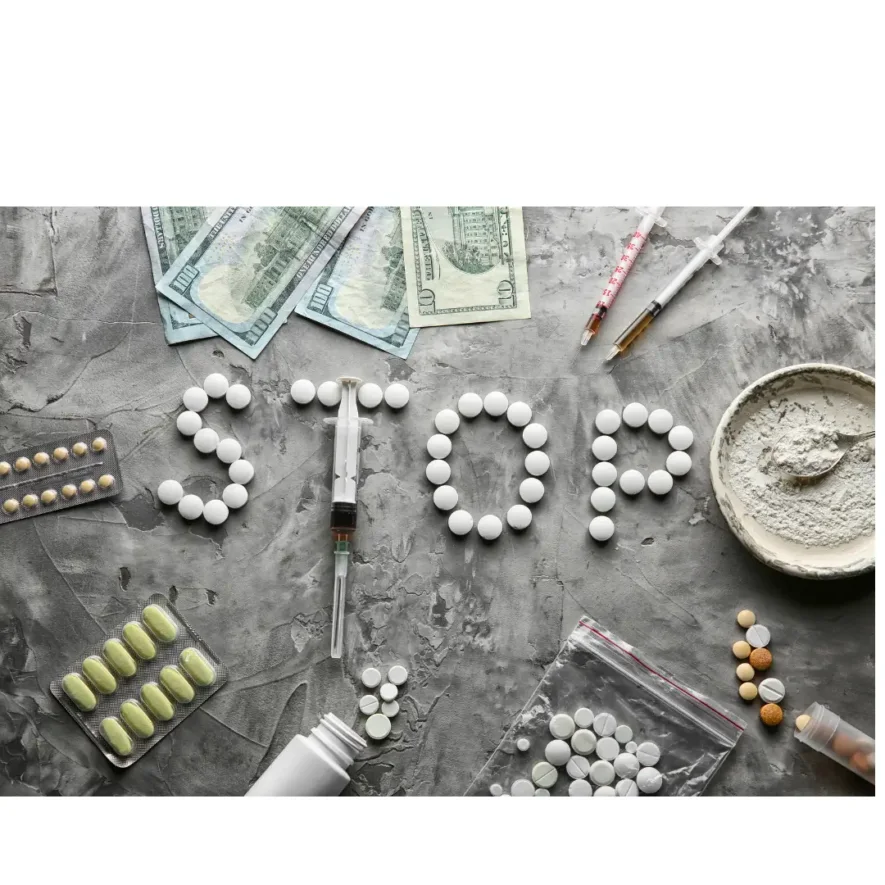 ‘Stop’ written in drugs and drug paraphernalia - but can you die from quitting drugs cold turkey?