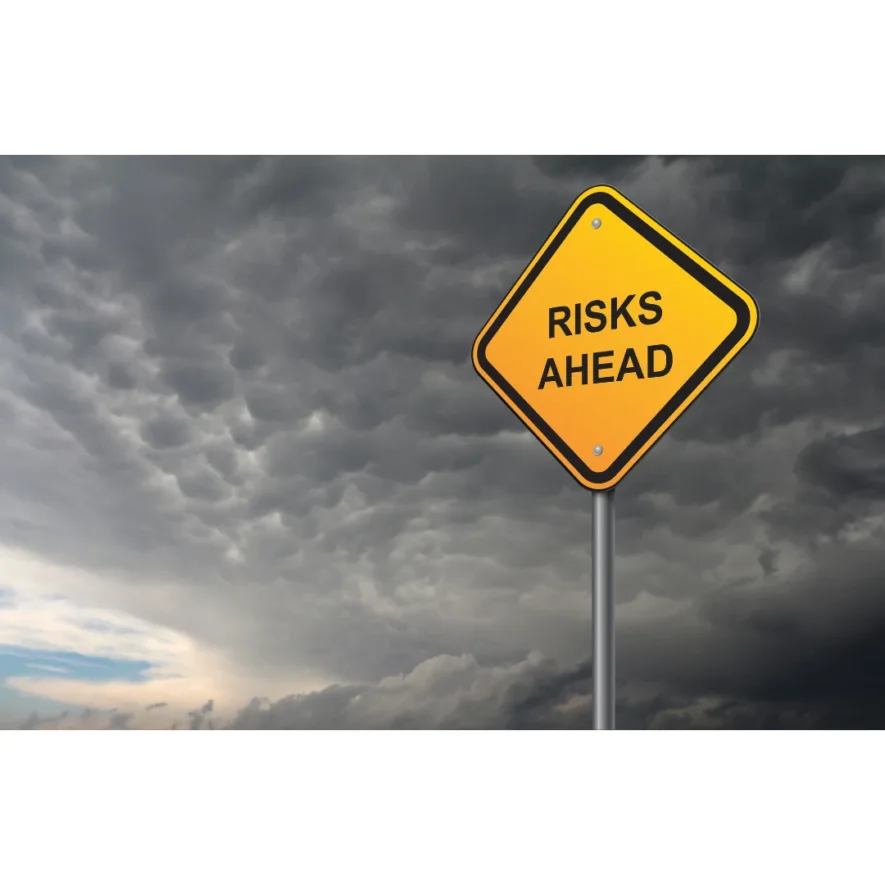 Sign: ‘Risks Ahead.’ Medical detox reduces the risk of dying from withdrawal from drugs or alcohol.