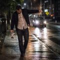 Drunk man walking