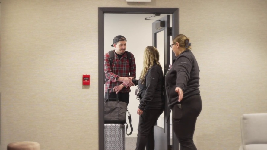 Man parting from staff after rehab at WelBrook Recovery. Life after rehab requires planning and intentionality.