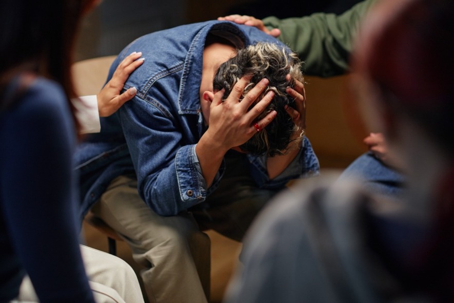 distressed-person-supported