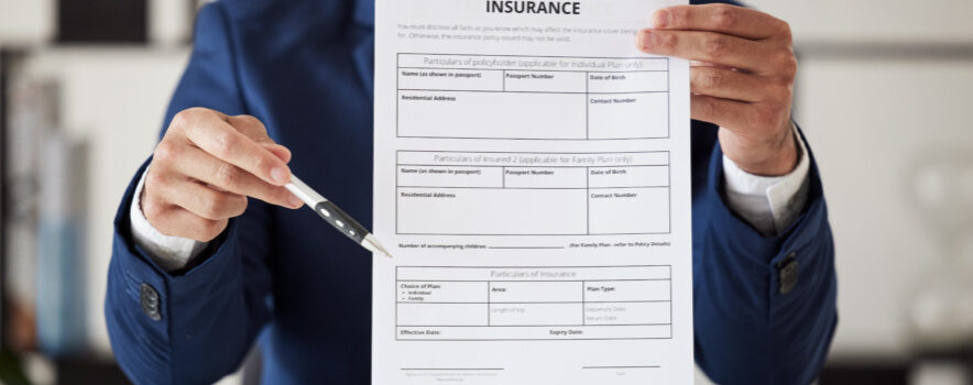 Insurance, signature and documents with hands of lawyer for offer, contract and review. Advisor, at.