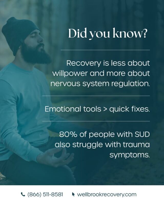 Most people don’t realize that substance use disorder often begins with emotional dysregulation—not “bad choices.”

That’s why our treatment doesn’t just focus on stopping the behavior—it focuses on teaching new emotional skills, too.

Because when people learn to regulate what’s happening inside, they can finally begin to heal what’s happening outside.

Want to see how that works in real life? Reach out for more about our approach.

📞 (866) 511-8581 | wellbrookrecovery.com

#DidYouKnowRecovery #AddictionEducation #TraumaAndRecovery #HealingStartsWithin #WellBrookRecovery #SubstanceUseSupport #RecoveryScience