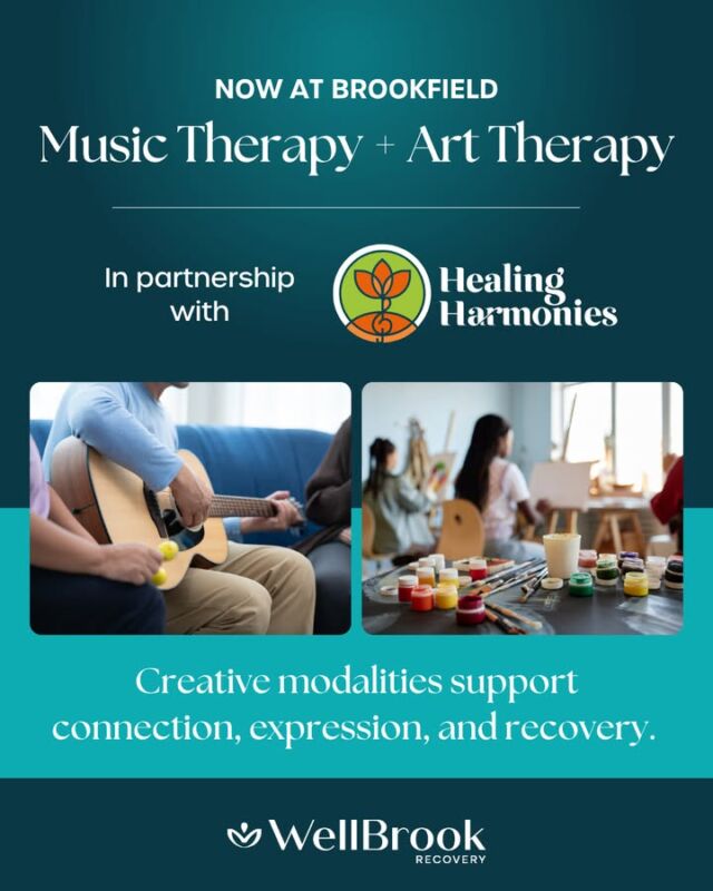 Music Therapy. Art Therapy. 

WellBrook Brookfield is proud to partner with Healing Harmonies to bring music and art therapy to our clients!

Why does it matter?

Research suggests that music therapy, when used alongside standard substance use treatment, can help reduce craving and increase motivation for change. It can also support emotional expression and stress reduction in the recovery process. 

This means >> game-changing benefits for our clients. 

Adding these therapies reflects our belief in holistic treatment, seeing the whole person, and supporting healing in multi-dimensional ways. 

#WellBrookRecovery #BrookfieldWI #AddictionRecovery #SubstanceUseTreatment #MusicTherapy #ArtTherapy #HolisticRecovery #BehavioralHealth #RecoverySupport #MentalHealthCare