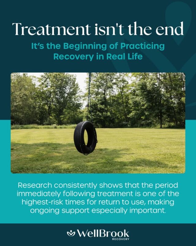 People often picture discharge as the finish line.

In reality, it's the beginning of learning how to navigate everyday life differently.

Returning home means rebuilding routines, navigating old environments, and adjusting to family dynamics that may have shifted during treatment. It can be exciting, overwhelming, and hopeful all at once.

Recovery doesn't end when treatment does. That's why aftercare, alumni support, and continued connection matter.

What do you think people underestimate most about the transition home?

#WellBrookRecovery #LifeAfterTreatment #RecoveryJourney #ContinuingCare #AftercareMatters #RecoverySupport #SobrietyJourney #RecoveryIsPossible